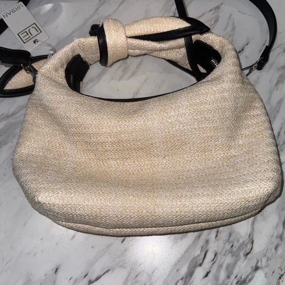 NWT Urban Expressions Beige and Black Crossbody Bag - Picture 4 of 16